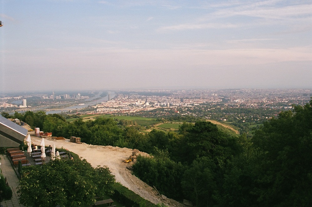 Widok z Kahlenbergu na Wiedeń