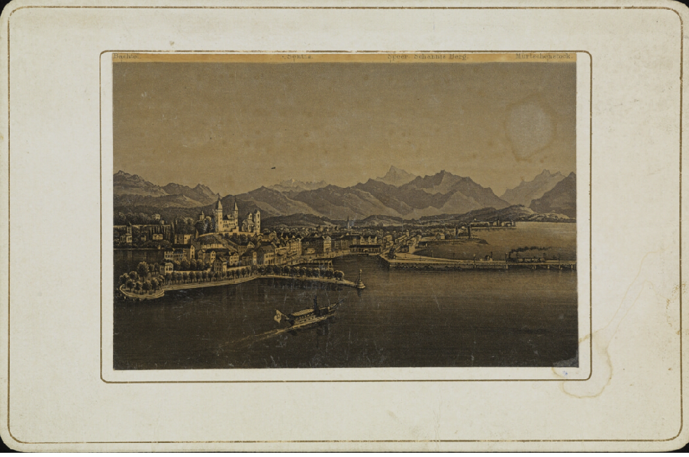 Widok Rapperswilu ok. 1885 r. (POLONA)