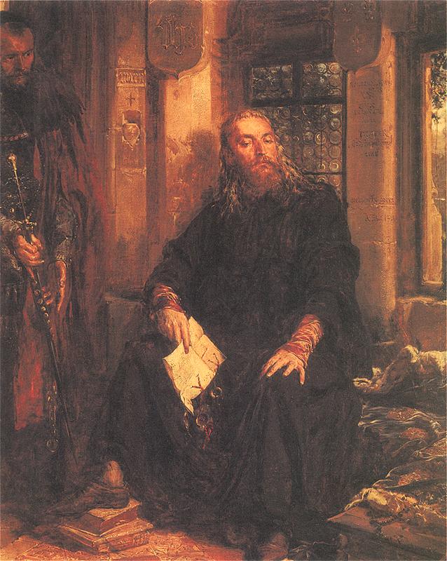 Jan Matejko, Władysław Biały w Dijon, obraz z 1867 r Jan Matejko, Władysław Biały w Dijon, obraz z 1867 r., fot. domena publiczna