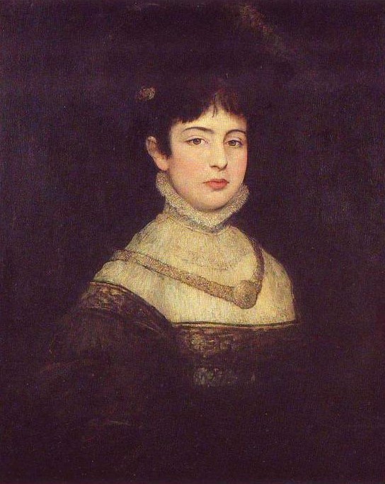 „Portret Laury Rosenfeld”, 1877, olej, płótno, Muzeum Sztuki w Tel Awiwie, Wikimedia