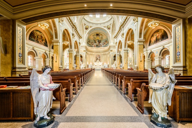 Otwórz galerię (10 fotografii) Polish Cathedral style I Kościół pw. Matki Bożej Anielskiej w Chicago