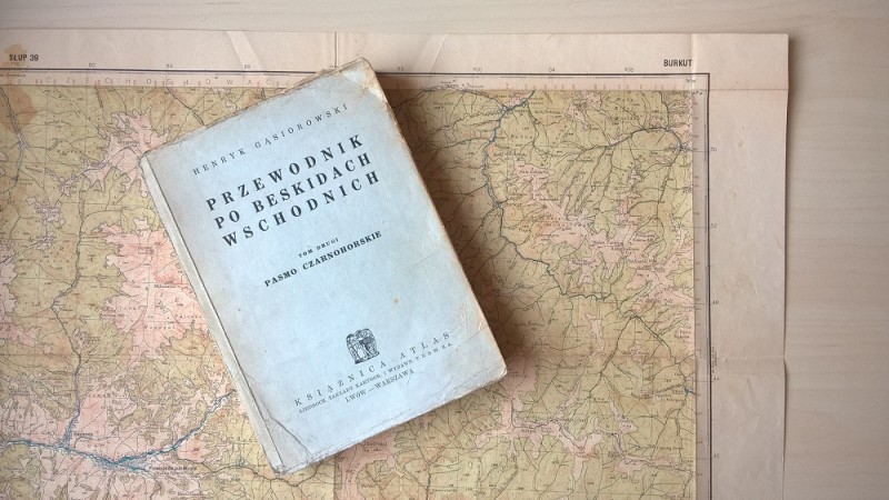Burkut – mapa topograficzna Wojskowego Instytutu Geograficznego, I wyd. w 1932 r. (fot. J. Ber)