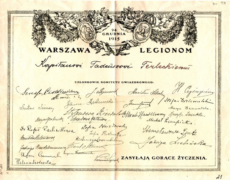 Zdigitalizowane dokumenty z zespołu "Legiony Polskie" z Instytutu Piłsudskiego w Ameryce