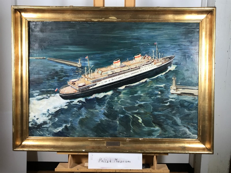 Michalina Maria Krzyżanowska, MS Piłsudski opuszczający Port w Gdyni, Instytut POLONIKA